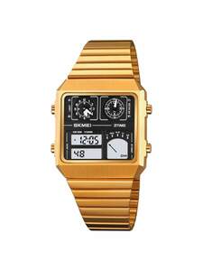 腕時計 メンズ デジタル スクエアフォーム マルチファンクション デジタル腕時計 メンズ スポーツ ウォータープルーフ 温度センサ