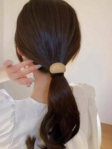 レディース アクセサリー ヘアアクセサリー 日常生活のための4本の女性の幾何学的な装飾のカジュアルなヘアタイ_画像3