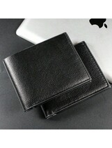 メンズ アクセサリー 財布orカードケース 男性用短い多機能財布。シンプルなレザーコインケースカードウォレット1個_画像3