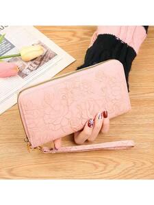  lady's bag clutch bag lady's long wallet corsage design outing also optimum smartphone with pocket 