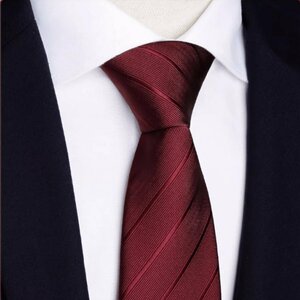 Art hand Auction Men's Accessories Color or Accessories 1 Men's Handmade Burgundy Groom Formal Tie Daily Wear and Wedding Wear, accessories, clock, mens accessories, others