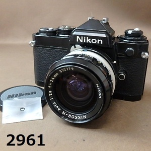 FK-2961◆NIKON　FE ブラック　1:2.8　F=24㎜　　マニュアルフォーカス　20240420