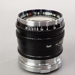 FK-3364◆NIKKOR-P.C 1:2 F=8.5cm NIPPON KOGAKU 絞り羽根OK 簡易動作OKの画像3