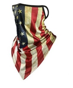  face mask neck warmer America national flag / star article flag / red ear .. type UV american bike / leather jacket / leather jacket. combination .