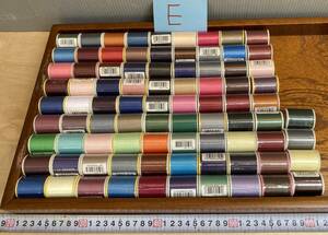 Snna handicrafts shop 139/E sewing-cotton Fuji k attrition ji long car pe Span etc. together 85 piece nylon polyester color various long-term keeping goods 