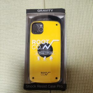 ROOT CO. iphone11 ProMax 用 ケース 未使用 ルートコー 黄色 イエロー