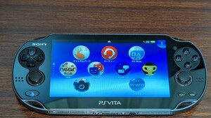 ☆★(中古品)PSVITA PCH-1000 ブラック　16Gカード、ゲーム4本付き★☆