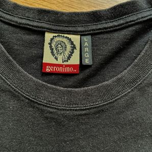 geronimo ジェロニモ 刺繍 Tシャツ 半袖Tシャツ 黒 半袖 プリント Lの画像3