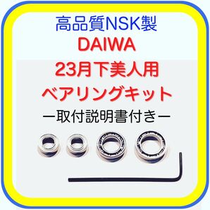 高品質NSK製ダイワ23月下美人/23タトゥーラ用フルベアリングキット※取説付き