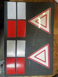  tractor public road mileage for restriction sign sticker 2 pieces set fixed form mail postage included 
