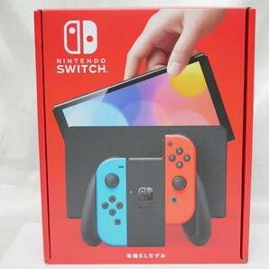 #2128 新品未使用 Nintendo switch 有機ELモデル 赤＆青 ニンテンドースイッチ 本体の画像1