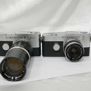 #2436 Olympus pen-FT 38mm F2.8 150mm F4 オリンパスペン ハーフサイズカメラ2台セット 一眼レフフィルムカメラの画像1