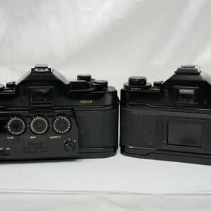 #0744 Canon A-1 2台 FD 28mm F2.8 50mm F1.4 キャノン 一眼レフフィルムカメラの画像4