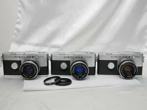 #7329 OLYMPUS PEN-FT F 38mm F1.8 オリンパスペン ハーフサイズカメラ 3台　一眼レフフィルムカメラ
