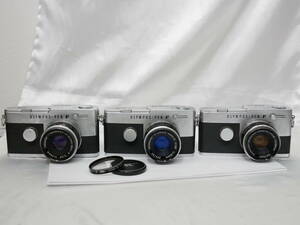 #7329 OLYMPUS PEN-FT F 38mm F1.8 Olympus pen half size camera 3 pcs single‐lens reflex film camera 