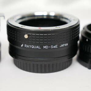 #7430 RAYQUAL PK-SαE MD-SαE SC-SαE.0 レイクォール マウントアダプター 3本 sony Eマウントの画像3