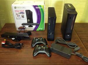 Microsoft Xbox360 Xbox 2consoles 2controllers w/box tested マイクロソフト Xbox360 本体2台 コントローラー２台 箱付 動作確認済 B662
