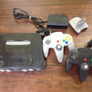 Nintendo N64 console 2controllers tested 任天堂 N64 本体1台 コントローラー2台 動作確認済 D580の画像1