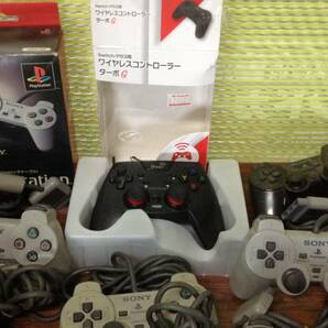 SONY Playstation PS3 PS2 PS1 34controllers working ソニー プレステ PS3 PS2 PS1 コントローラ 34台 動作品有 C672Tの画像4