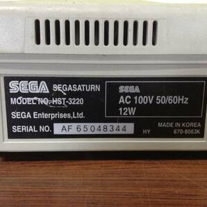 Sega Saturn console controller tested セガ サターン 本体1台 コントローラ1台 動作確認済 D641Tの画像5
