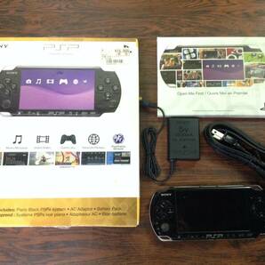 SONY PSP-3001 console w/box tested ソニー PSP 本体1台 箱説明書付 動作確認済 D674Tの画像1