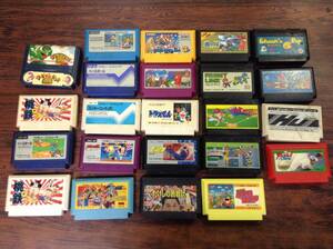 Nintendo Famicom 23games tested 任天堂 ファミコン ゲーム23本 動作確認済 D681T