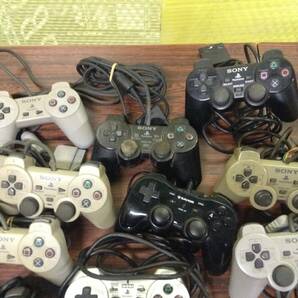 SONY Playstation PS3 PS2 PS1 20controllers working ソニー プレステ PS3 PS2 PS1 コントローラ 20台 動作品有 D685Tの画像5