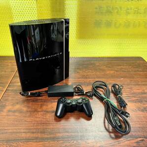 SONY PS3 PlayStation3 CECHL00 console controller tested ソニー プレステ3 本体 1台 コントローラー1台 D659Sの画像1