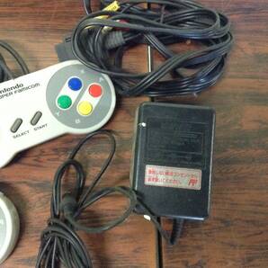 Nintendo Super Famicom console 2controllers w/box tested 任天堂 スーパーファミコン 本体 コントローラ2台 箱付き 動作確認済 D596の画像5