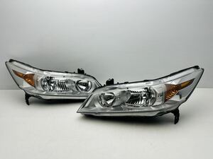 美品 割れ無 ホンダ ストリーム RN6 RN7 RN8 RN9 純正 HID ヘッドライト 左右セット バラスト/バーナー付 KOITO 100-22652 刻印 J0 (K143)