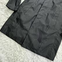 未使用級! アクアスキュータム【定価約8万】Aquascutum レインコート ジャケット 上着 撥水加工 総柄 グレー L位 高級感◎ 春夏 梅雨_画像4