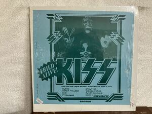 KISS FRIED ALIVE! LIVE AT THE LONG BEACH AUDITORIUM MAY 31, 1974 BOOTLEG LP レコード　海賊盤　キッス　ジーン・シモンズ　