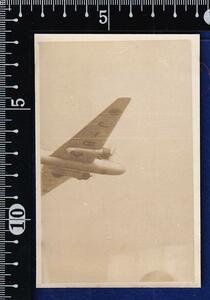 飛行機写真 1枚　毎日新聞社のニッポン号 戦前民間航空　96式陸上攻撃機民間型