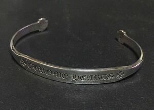 CHROME HEARTS バングル フラット CH プラス クロムハーツ ブレスレット BANGLE FLAT PLS CHプラス 確実正規品