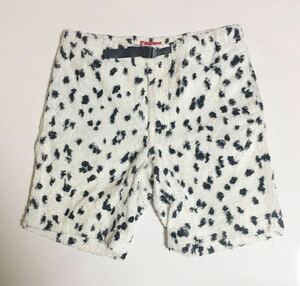 Supreme Fur Belted Short 30 ダルメシアン 柄 シュプリーム ファー ショーツ ハーフ パンツ 白 黒 ブラック ホワイト