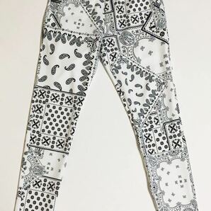 RESOUND CLOTHING クリス イージー パンツ 1 WHITE ペイズリー リサウンドクロージング CHRIS EASY PANTS Paisley ホワイト 白 ジョガーの画像1