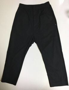 GOD SELECTION XXX EASY PANTS M BLACK ゴッドセレクション イージー ワイド パンツ wide テーパード ブラック 黒 チノ