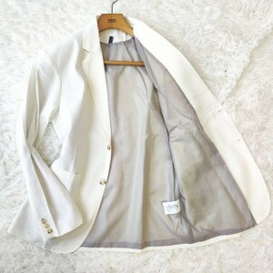 * unused tag attaching * tailored jacket 3XL white stretch blaser men's sia soccer 