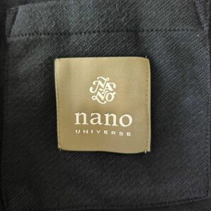 ナノユニバース NANO universe スーツ セットアップ テーラードジャケット ネイビー L センターベンド 本切羽 ストレッチ の画像3