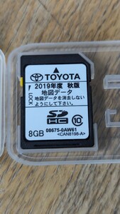 トヨタ純正ナビ SDカード NSCP-W64 2019年度 秋版