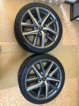 レクサスGS Fスポーツ 純正 19x8J +45 19x9J +60 POTENZA 235/40R19 265/35R19 中古タイヤ ホイール 4本セット_画像1