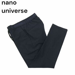 nano universe ナノユニバース 春夏 イージー ストレッチ★ テーパード パンツ Sz.S　メンズ ネイビー　A4B01696_3#P