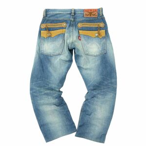 EDWIN エドウィン 483XVS USED加工★ ウエスタン デニム パンツ ジーンズ Sz.32　メンズ 日本製　A4B01684_3#R