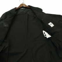 ZARA ザラ マン 通年 背抜き 現行タグ★ 【カモフラ 迷彩 総柄】 2B アンコン テーラード ジャケット Sz.L　メンズ 黒　A4T03542_4#O_画像5