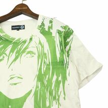 NCYHAIT ノイハイト 春夏 ガール プリント★ 半袖 クルーネック カットソー Tシャツ Sz.L　メンズ 白　A4T03635_4#D_画像2