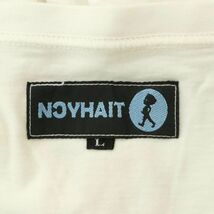 NCYHAIT ノイハイト 春夏 ガール プリント★ 半袖 クルーネック カットソー Tシャツ Sz.L　メンズ 白　A4T03635_4#D_画像5