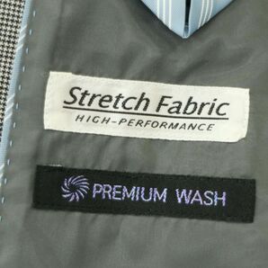 美品★ CAFE SOHO カフェソーホー 春夏 背抜き PREMIUM WASH★ 千鳥柄 2B テーラード ジャケット Sz.90-78-165-A4 メンズ A4T04019_4#Mの画像6