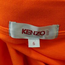 KENZO GOLF ケンゾー ゴルフ 春夏 ロゴ刺繍★ 半袖 ポロシャツ Sz.5　メンズ オレンジ 日本製 大きいサイズ　A4T03982_4#A_画像6