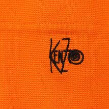 KENZO GOLF ケンゾー ゴルフ 春夏 ロゴ刺繍★ 半袖 ポロシャツ Sz.5　メンズ オレンジ 日本製 大きいサイズ　A4T03982_4#A_画像4