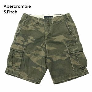 Abercrombie&Fitch アバクロンビー＆フィッチ 春夏 【カモフラ 迷彩 総柄】 カーゴ ショート パンツ Sz.28　メンズ　A4B02004_4#P